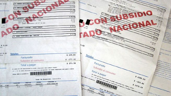 Tarifas de luz y gas.  El Gobierno nacional quiere incrementar los criterior de exclusión de los subsidios. 