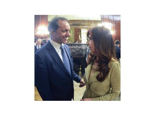 Daniel Scioli y Cristina de Kirchner.