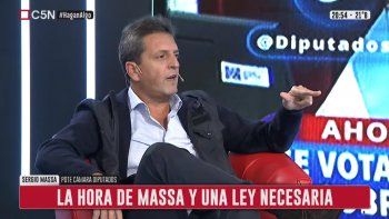 El titular de Diputados, Sergio Massa.