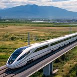 Recuperación de terrenos para avances de trenes en México.