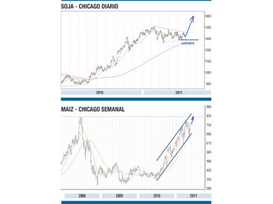 El maíz y la soja definiendo tendencia de corto plazo