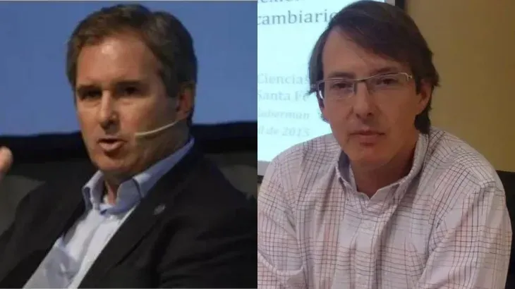 Carlos Guberman y Pablo Quirno, miembros del equipo de Luis Caputo en el Ministerio de Economía