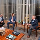 Diputados se reunieron en Brasil con Mauro Vieira para dialogar sobre la relación bilateral.