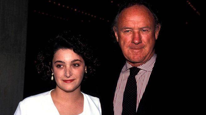 Gene Hackman junto a su hija Leslie Anne.