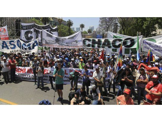 Miles de manifestantes de las CTA que lideran Hugo Yasky y Pablo Micheli y otras organizaciones sociales, gremiales y políticas participaron de un acto en Plaza de Mayo.