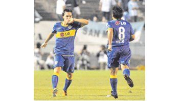 Pablo Mouche se llena la boca de gol. El delantero dice deberle su presente a Julio Falcioni.