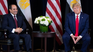 Donald Trump with Egyptian President Abdel Fattah al-Sisi in a photo from 2019. This Monday the faces will undoubtedly be different.