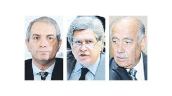 Julio Alak, Marcelo Fuentes y Manuel Urriza