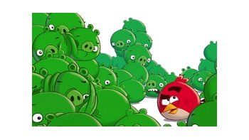 Los cerdos desafían a los pájaros