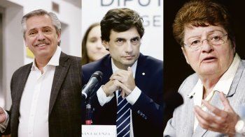 Alberto Fernández,&nbsp;Hernán Lacunza y&nbsp;Anne Krueger.