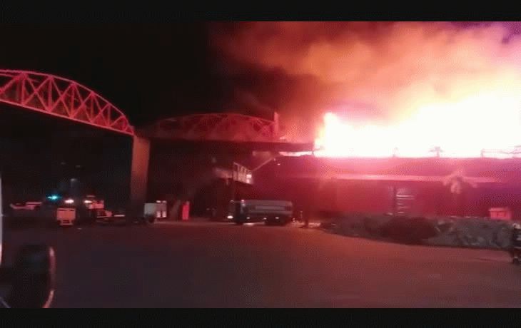 impactante incendio arraso parte del autodromo de termas de rio hondo