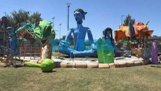 El muñeco de Avatar en la ciudad de La Plata