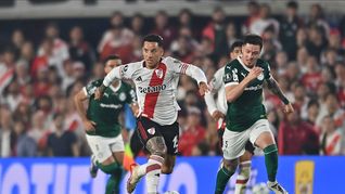 River no pudo contra Palmeiras de local e irá por la remontada en Brasil. 