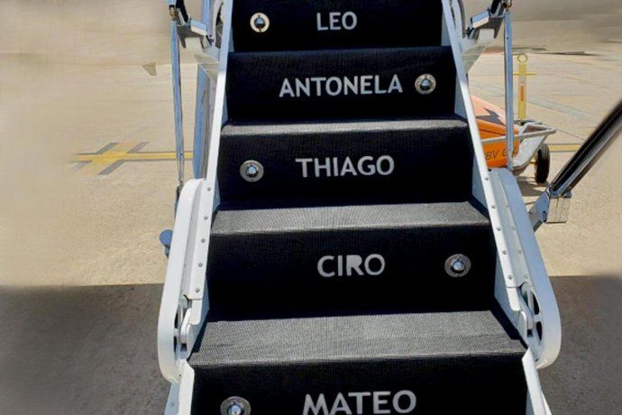 El toque personal que Messi le dio a su avión privado.&nbsp;