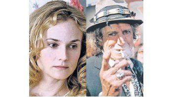 Diane Kruger y Keith Richards