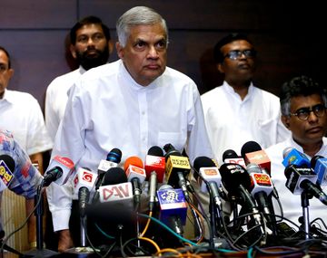 Ranil Wickremesinghe fue elegido este miércoles por el Parlamento de Sri Lanka como presidente.