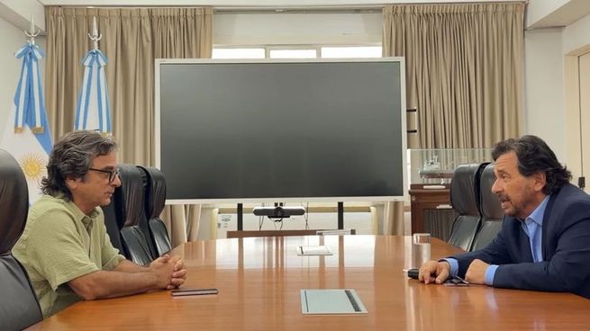 Carlos Frugoni recibió al gobernador de Salta, Gustavo Sáenz.