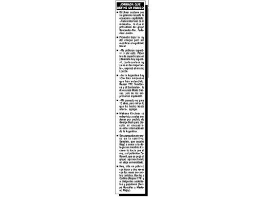 Un Kirchner esta vez más conciliador con empresas en España