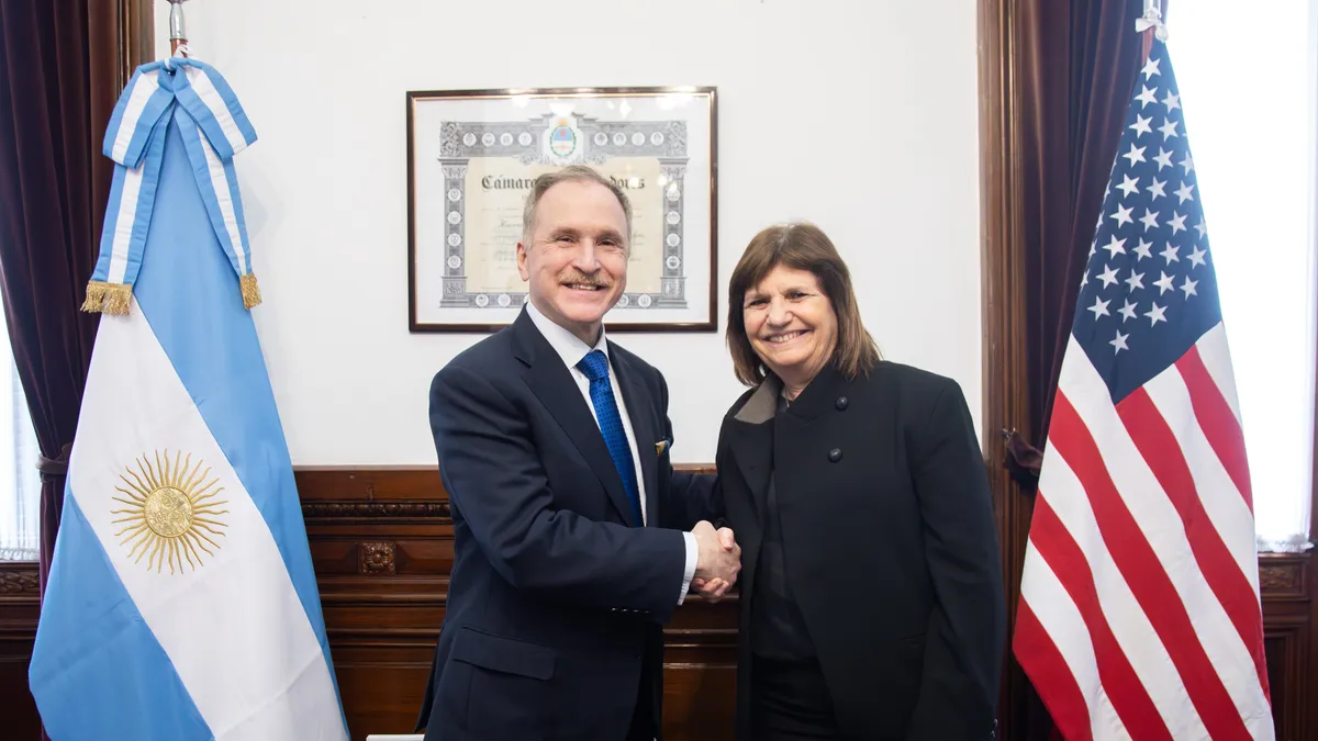 Jornada de actividades diplom�ticas en el Senado: Patricia Bullrich se reuni� con el embajador de los EEUU