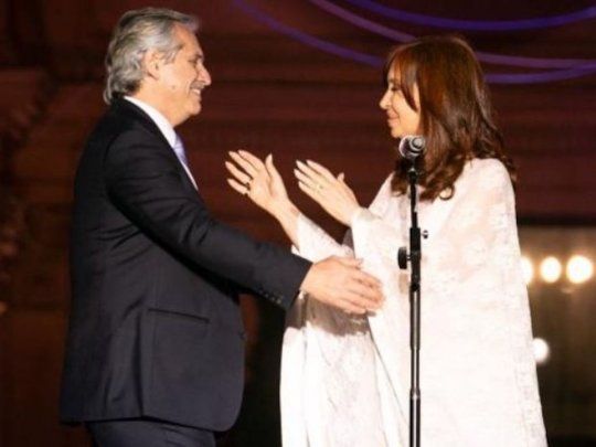 Alberto Fernández y Cristina Fernández de Kirchner al asumir, el pasado 10 de diciembre.