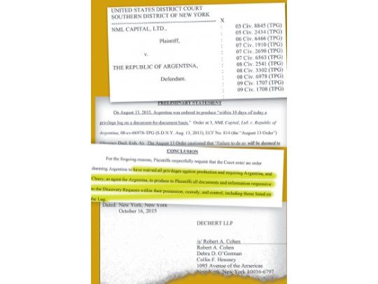 Buitres quieren que Griesa embargue YPF, las embajadas y sedes militares