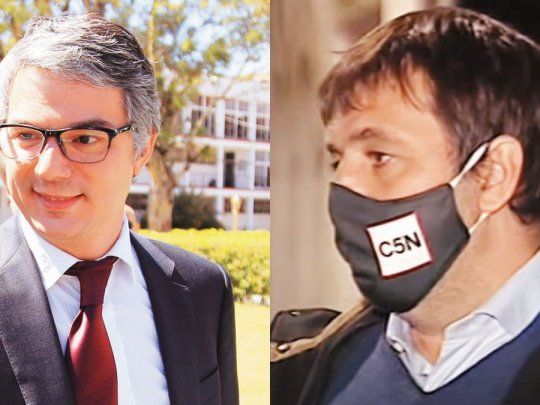 El juez Federico Villena y Fabián De Sousa.