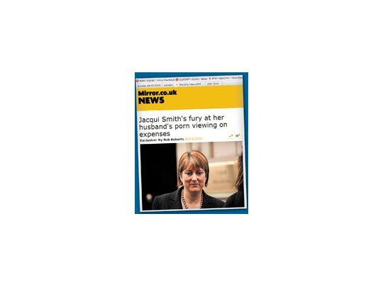 Los diarios ingleses reflejaron en sus ediciones el escándalo que golpea a la ministra Jacqui Smith.