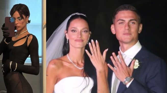 El vestido que usó Tini para el casamiento de Oriana Sabatini y Paulo Dybala es de Dion Lee.