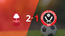 Sheffield United fell 2-1 on their visit to Nottingham Forest Sheffield United fell 2-1 on their visit to Nottingham Forest