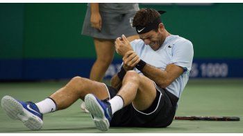 Me caí y apoyé muy fuerte la muñeca, sentí el gran impacto, contó Del Potro.