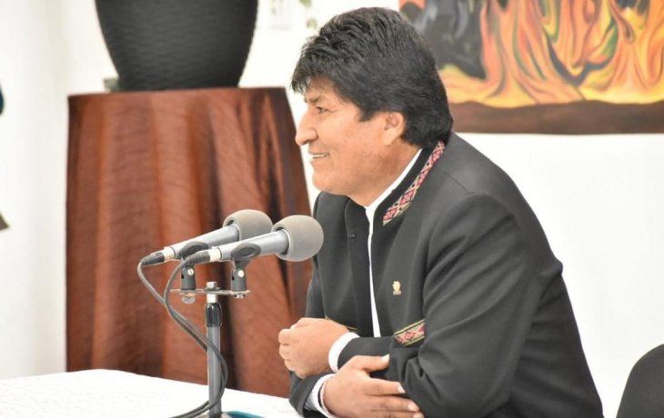 Evo Morales habló por primera vez desde los comicios del domingo.&nbsp;