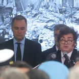 Javier Milei habló en el acto por el aniversario del atentado contra la Embajada de Israel. Javier Milei habló en el acto por el aniversario del atentado contra la Embajada de Israel.