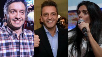 Máximo Kirchner, Sergio Massa y Luana Volnovich en las listas del Frente de Todos por la provincia de Buenos Aires.&nbsp;