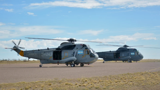 Helicópteros Sea King de la Armada Argentina.