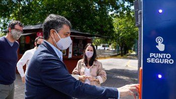 Jorge Macri en la presentación de los nuevos Puntos Seguros.