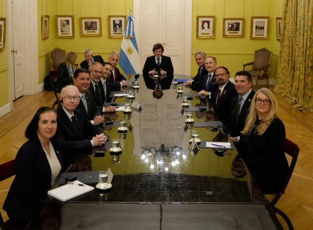 Javier Milei recibió a congresistas de Estados Unidos. Javier Milei recibió a congresistas de Estados Unidos.