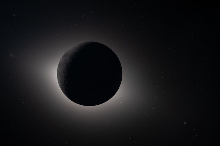 La luna eclipsando completamente al Sol el lunes 6 de abril de 2026. La luna eclipsando completamente al Sol el lunes 6 de abril de 2026.