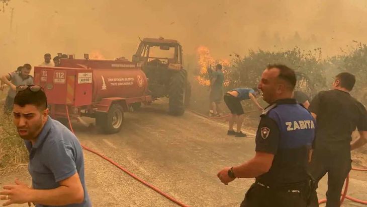50,000 people had to be evacuated in Türkiye due to forest fires.