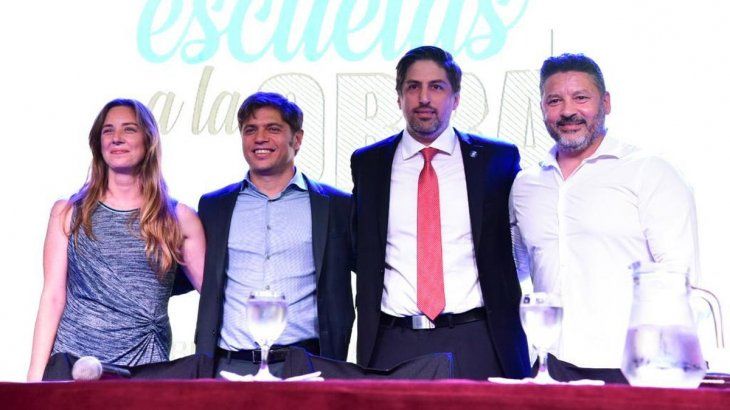 Agustina Vila, Axel Kicillof, Nicolás Trotta y Gustavo Menéndez.