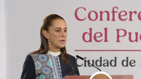 Claudia Sheinbaum en la Mañanera del Pueblo.