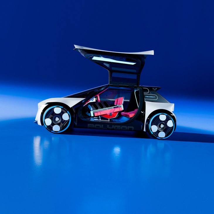 El modelo de Peugeot presenta sus puertas tipo “alas de gaviota”.