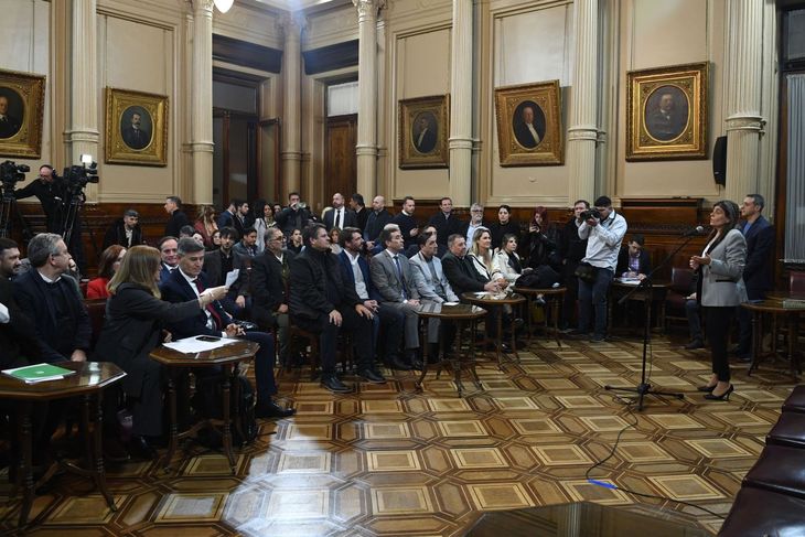 Los intendentes expusieron ante el Senado.