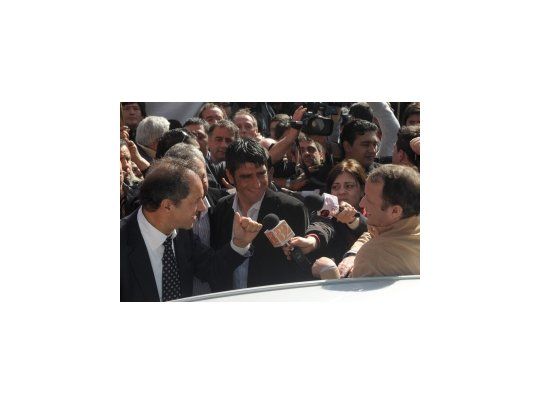 Daniel Scioli compartió un acto de campaña con el candidato K Martín Isaurralde.