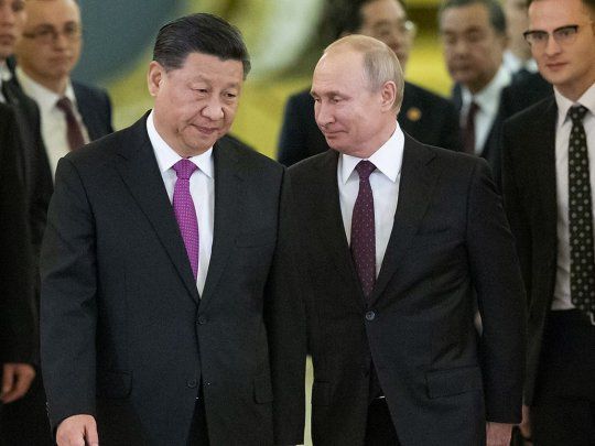 Los presidentes de China, Xi Jinping, y de Rusia, Vladímir Putin.