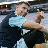 Emiliano Martínez el martes en su Instagram: Feliz Emiliano Martínez el martes en su Instagram: Feliz