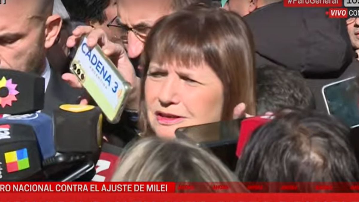 Patricia Bullrich a la CGT: Es el paro de la debilidad