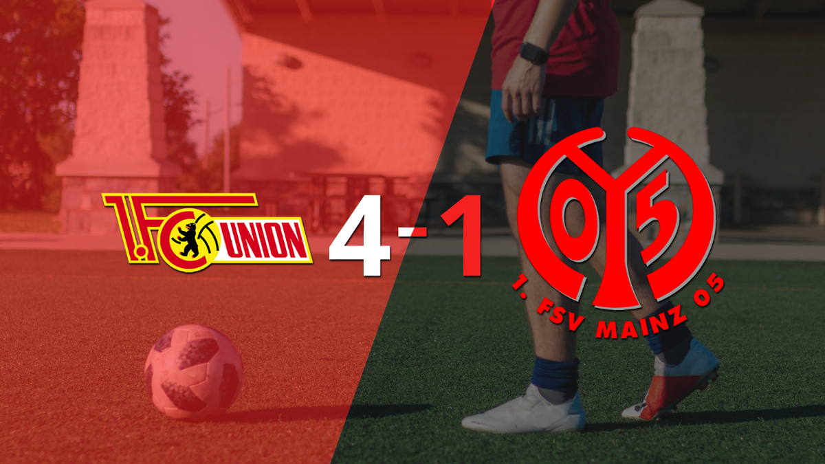 Kevin Behrens scored a hat-trick in Unión Berlin’s 4-1 win over Mainz