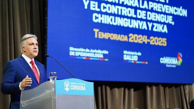 Martín Llaryora presentó un plan de prevención contra el dengue para 2025.