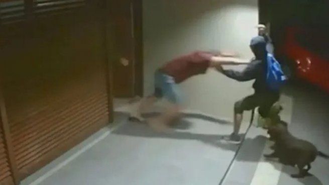 Un hombre se enfrentó a un delincuente que quiso robarle a su hijo