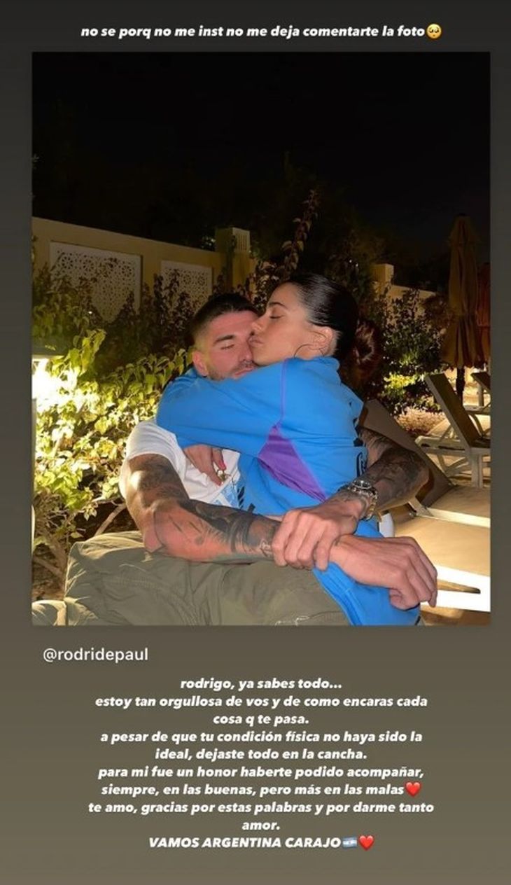 The emotional dedication that Tini made to de Paul to pure love on social networks